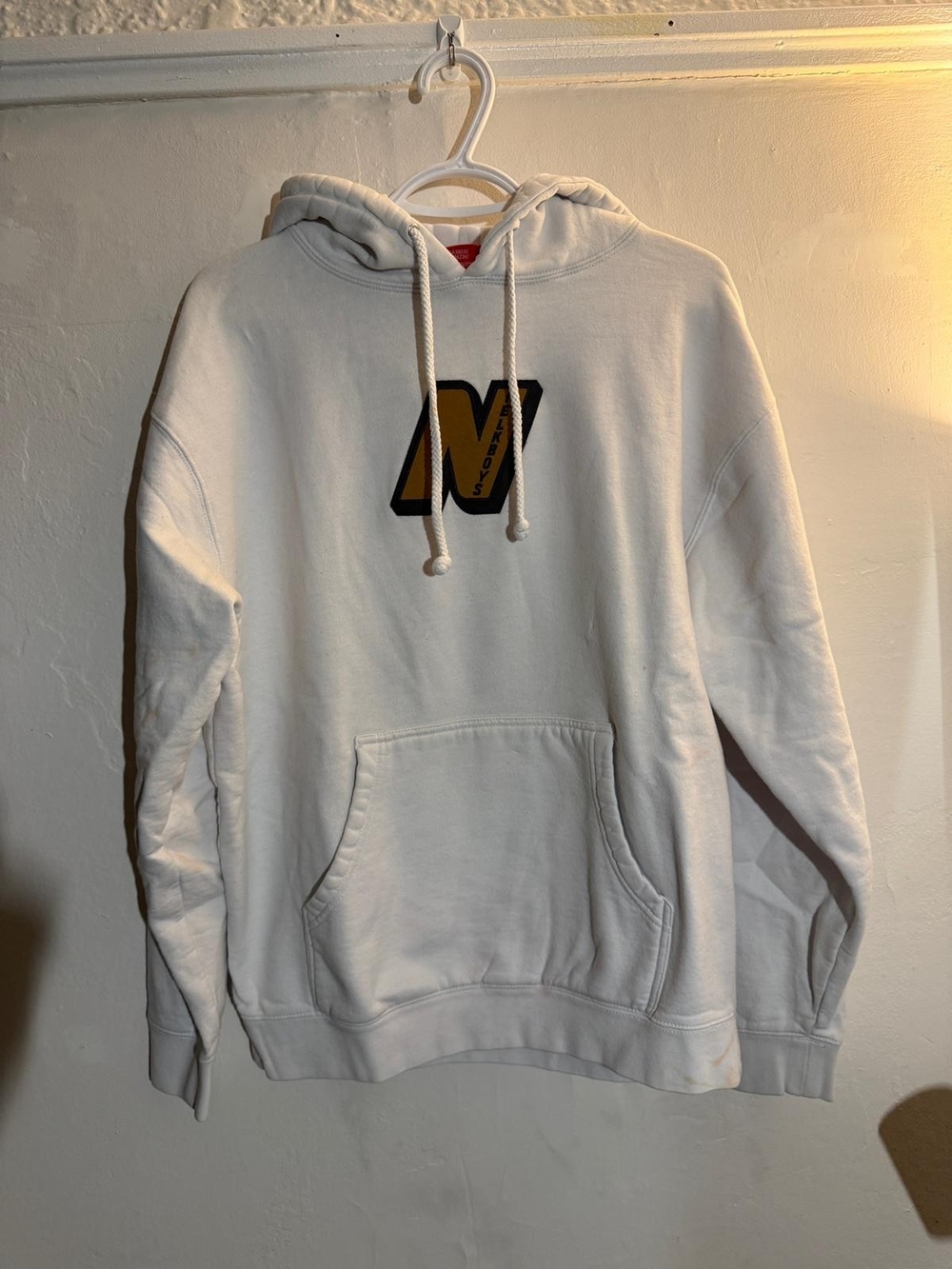 Nelk Boys Full Send White Pullover Hoodie